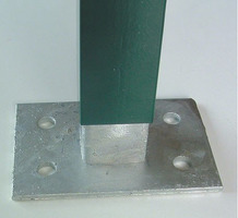 Recinzione  Modulare Completa Linea 'Medium Verde' (con Piastre per il Fissaggio al Suolo) - H 110 c - 2