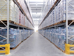 SCAFFALATURA INDUSTRIALE PORTAPALLET LUNGHEZZA 8,60 METRI , ALTEZZA 300 cm PROF.100 cm CON 2 LIVELLI - 3