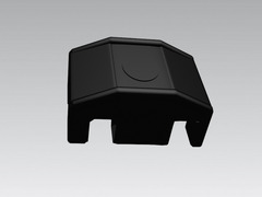 Palo Tubolare  Tondo Verde Diametro 48 mm -  Altezza Palo 180 cm - Completo di 3 Piastrine per Fissa - 3