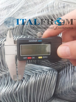 25mt-ROTOLO RETE METALLICA ZINCATA 'MAGLIA SCIOLTA'- TIPO STANDARD - H 200 cm - 2