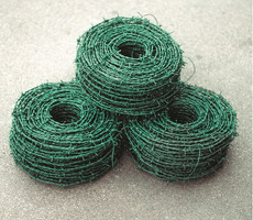 Filo Spinato Zincato Plastificato Verde  per Recinzioni in Rete Metallica -Matassa 200 mt - 3