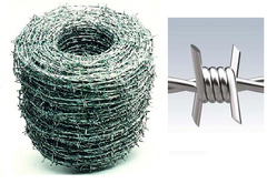 Filo Spinato Zincato per Recinzioni in Rete Metallica -Matassa 100 mt
