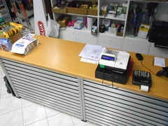 BANCONE VENDITA COMPLETO L 470 CM , H 105 CM , LARGHEZZA TOP 60 CM - 5