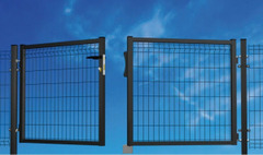 Cancello Medium Doppio - con Rete  50X200X5 mm - Telaio 35/40 mm - Dimensione: cm300X150 h - Peso 40 - 2