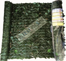 Siepe Finta Artificiale a Rotolo - Foglie di Lauro Sintetico - cm 300x150 H