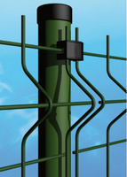 Piastrina Palo Tondo in PVC Nera + Vite Autoperforante - 2