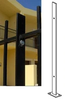 Piantana in Ferro Piatto Zincato 50x8mm - a Tassellare - H 110 cm (Completa di Bulloneria)