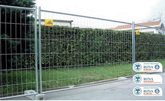 Pannelli Recinzione Temporanea Zincata da Cantiere con Cornice Standard cm 335x200h
