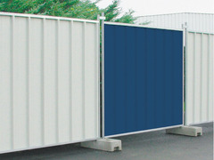 Pannelli Recinzione Temporanea Grecata da Cantiere in Lamiera Zincata Preverniciata cm 210x200h - 4