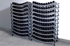 Cantina per Vini in Acciaio Inox Modulabile Impilabile Livello Aggiuntivo