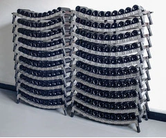 Cantina per Vini in Acciaio Inox e Legno Modulabile Impilabile  Livello Iniziale