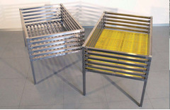 BANCARELLA PROMOZIONALE INTERAMENTE IN  ACCIAIO INOX