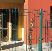 Recinto-Box Modulare per Cani in Ferro Zincato e Verniciato Verde-con Pali a Interrare - cm 200x200x - 4
