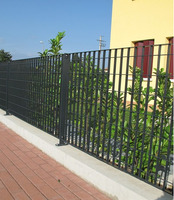 Piantana a Tassellare Verniciata - Profilo 60X7mm - H  1380 mm - per Recinzione Modulare Grigliato C - 3