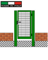 CANCELLO PEDONALE IN GRIGLIATO CLASSIC  ZINCATO A CALDO - MISURA:cm 120x200 h - 2