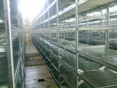 z MODULO CONTINUATIVO- scaffalatura da magazzino zincata H 200 cm , L 105 cm , PROF.60 cm , con 4 ri - 4