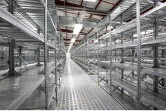 MODULO INIZIALE - scaffalatura da magazzino zincata H 200 cm , L 120 cm ,  PROF. 60 cm , con 4 ripia - 3