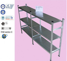 MODULO INIZIALE - scaffalatura da magazzino zincata H 200 cm , L 150 cm ,  PROF. 60 cm , con 4 ripia - 4