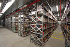 z MODULO CONTINUATIVO- scaffalatura da magazzino zincata H 300 cm , L 90 cm , PROF.30 cm , con 5 rip - 3