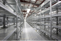 MODULO INIZIALE - scaffalatura da magazzino zincata H 300 cm , L 105 cm ,  PROF. 40 cm , con 5 ripia - 2