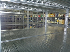 MODULO INIZIALE - scaffalatura da magazzino zincata H 300 cm , L 105 cm ,  PROF. 40 cm , con 5 ripia - 4