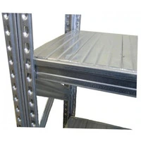 MODULO INIZIALE - scaffalatura da magazzino zincata H 350 cm , L 105 cm ,  PROF. 50 cm , con 6 ripia - 3