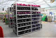 z MODULO CONTINUATIVO- scaffalatura da magazzino zincata H 350 cm , L 105 cm , PROF.50 cm , con 6 ri - 3