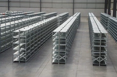 MODULO INIZIALE - scaffalatura da magazzino zincata H 350 cm , L 105 cm ,  PROF. 60 cm , con 6 ripia - 4