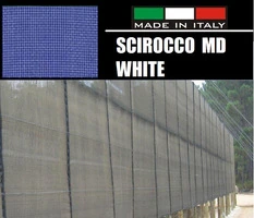 RETE/TELO DI PROTEZIONE ANTIGRANDINE  SCIROCCO MD WHITE(6/6) -FORO:1,39X1,72mm - BIANCO TRASPARENTE-