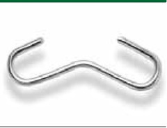 GANCIO ROVESCIO 'SICILIA' IN ACCIAIO ZINCATO PER UNIONE CIMOSE LATERALI  RETE  ANTIGRANDINE