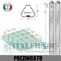 CONF. 50 PZ - PALI TRIANGOLARI PREZINCATI 'PICCOLI' PER VIGNETO -DIAM: 35mm - ALTEZZA: 230 cm - SPES