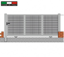 Cancello Scorrevole in Grigliato Classic  Zincato a Caldo - Misura:cm 500x200 h