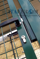 Box Recinto Modulare per Cani in Ferro Zincato Plastificato Verde-con Tetto in Lamiera e Pali ad Int - 5