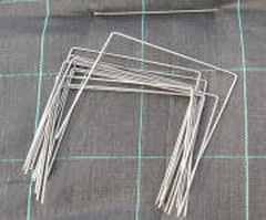 Confezione 10 Pezzi - Forcella Maxi in Metallo 20cm per Fissaggio Teli Pacciamatura al Terreno