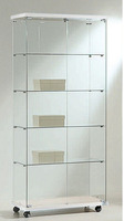 Vetrina Cristalli Temperati 80x40xh181cm LL OF818LE Made in Italy