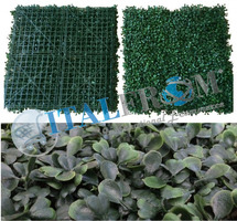 Siepe Finta Artificiale Formato Piastrella cm 50x50 con Foglie di Bosso Sintetica
