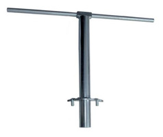 Supporto-Chiave Manuale per Ancorare Supporto Zincato per Palo Tondo nel Terreno