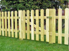 Cancelletto in Legno di Pino con Doghe per Steccato - Dimensioni: L 100cm x H 80cm - 3