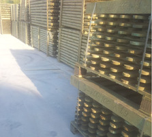 Steccato in Legno di Pino con Doghe - Dimensioni: L 200cm x H  80cm - 3