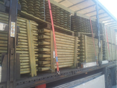 Steccato in Legno di Pino con Doghe - Dimensioni: L 200cm x H  80cm - 4