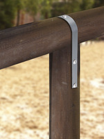 Cavallotto Zincato Forma a 'U' per Pali in Legno - Dimensioni 100x345 mm