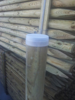 COPRIPALO  IN POLIETILENE NEUTRO  PER PALI IN LEGNO - DIAMETRO: 40 mm - 3