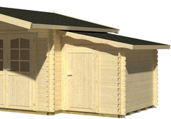 Annesso Casetta Addossata in Legno d' Abete Nordico(28mm) - cm 163 X 235cm - ITALFROM113 - 2