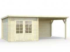 Casetta da Giardino in Legno d' Abete Nordico(28mm) - cm 550X320cm -Pavimento Escluso- Italfrom09 - 3