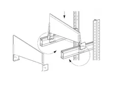 SEPARATORE PER RIPIANO PROFONDITA' 40 cm (completo di 2 sostegni)