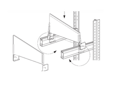 SEPARATORE PER RIPIANO PROFONDITA' 50 cm (completo di 2 sostegni)