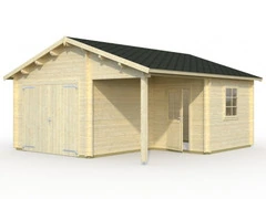 Garage in Legno d' Abete Nordico(44mm) - cm 530x570cm - ITALFROM27 - 3