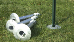 Supporto Zincato per Ancoraggio Saetta per Palo a T (Compreso Adattatore) - 2