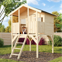 Casetta da Giardino per Bambini in Legno d' Abete Nordico(15mm) - 175x117 cm - Pavimento Incluso - I - 3