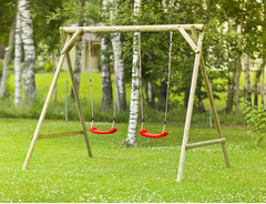 Altalena da Giardino per Bambini in Legno d' Abete Nordico - Italfrombaby05 - 2